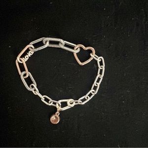 Pandora Me bracelet with links and charm